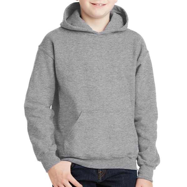 Ash Gray color option for Gildan Heavy Duty Sweatshirt With Hood For Teens
