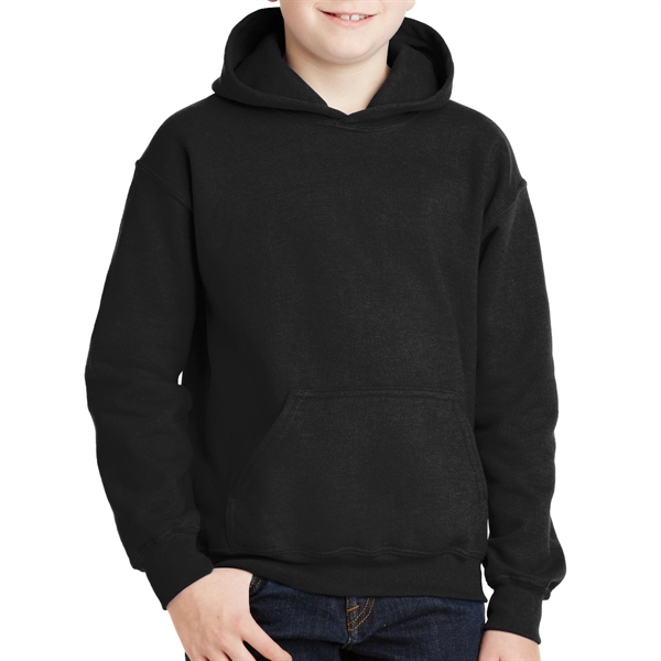 Black color option for Gildan Heavy Duty Sweatshirt With Hood For Teens