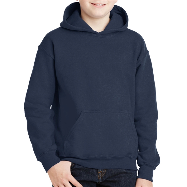 Navy color option for Gildan Heavy Duty Sweatshirt With Hood For Teens