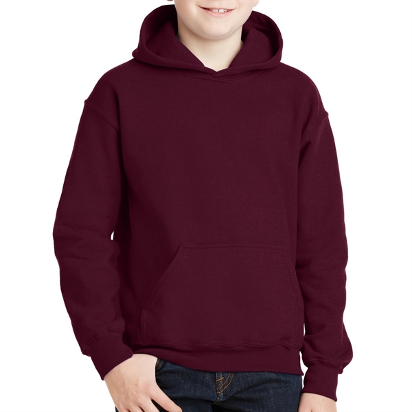 Red color option for Gildan Heavy Duty Sweatshirt With Hood For Teens