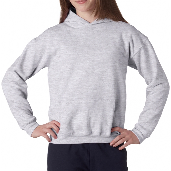 White color option for Gildan Heavy Duty Sweatshirt With Hood For Teens