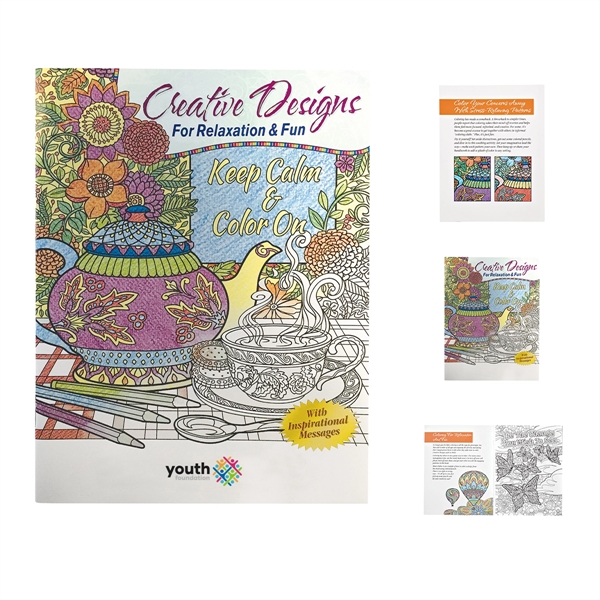 Multi Color color option for Relaxing Coloring Book For Adult