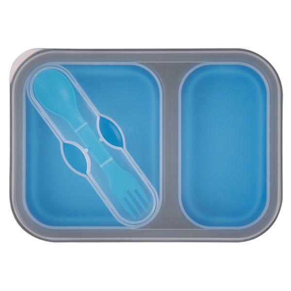 Blue color option for Dual Compartment Food Container