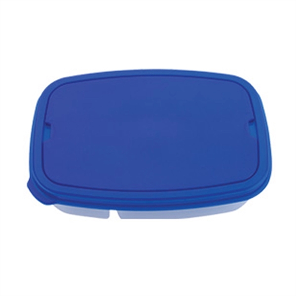 Blue color option for Dual Compartment Meal Container With Handled Box