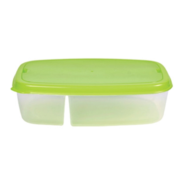 Lime color option for Dual Compartment Meal Container With Handled Box