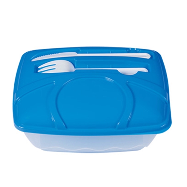 Blue color option for Portable Meal Container With Handled Box
