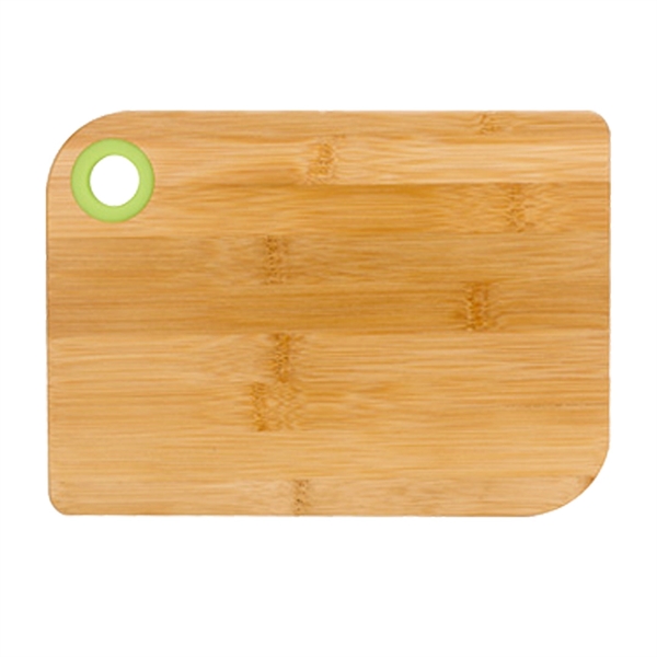 Green color option for Bamboo Made Chopping Board In Box