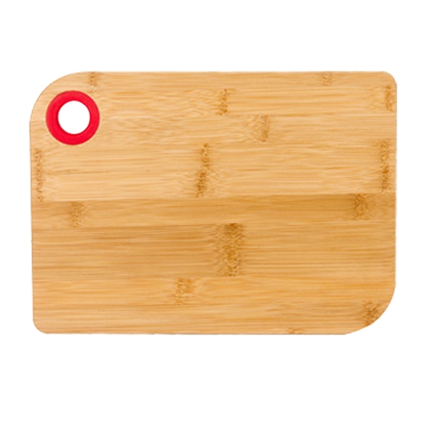 Red color option for Bamboo Made Chopping Board In Box