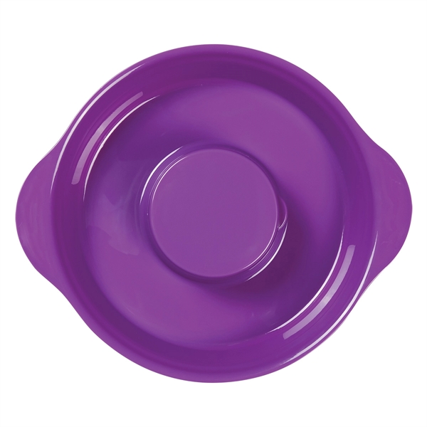 Purple color option for Party Sized Tray With Dip Container
