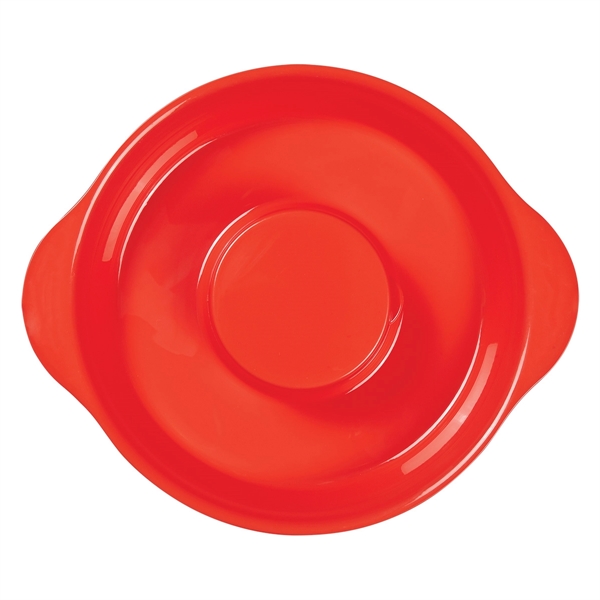 Red color option for Party Sized Tray With Dip Container