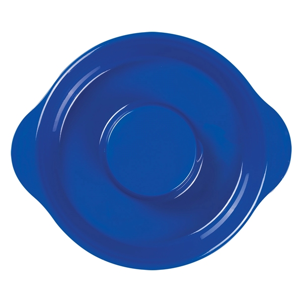 Royal Blue color option for Party Sized Tray With Dip Container