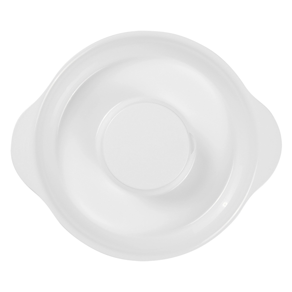 White color option for Party Sized Tray With Dip Container