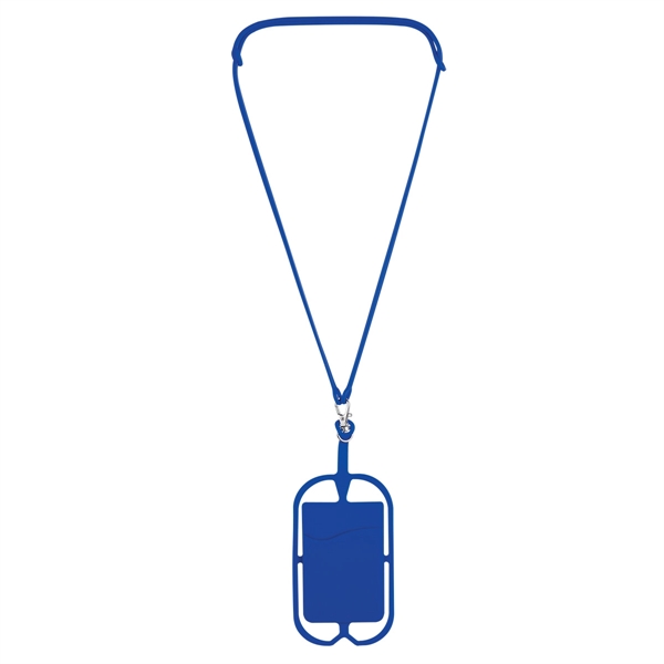 Blue color option for Phone Holding Silicone Lanyard