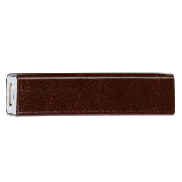 Brown color option for High Tech Leatherette Power Bank