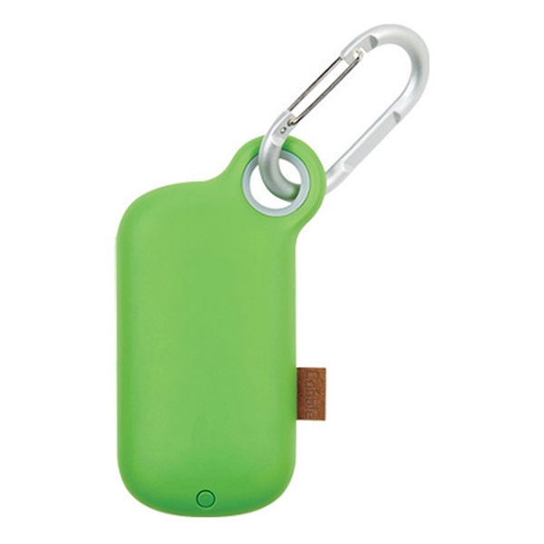 Green color option for Ul Listed Mini Carabiner Battery Bank In Box