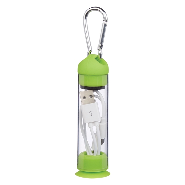 Lime color option for Portable Dual Charging Cord With Mobile Stand Inside A Case