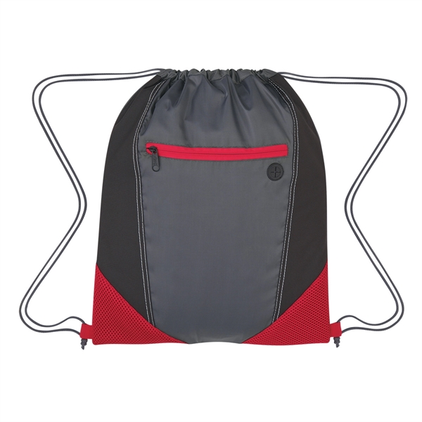 Black With Red color option for Dual Tone Backpack