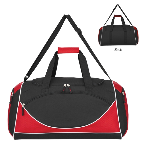 Black With Red color option for Classy Duffel Bag