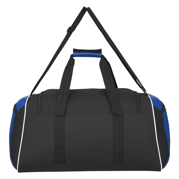 Black With Royal color option for Classy Duffel Bag