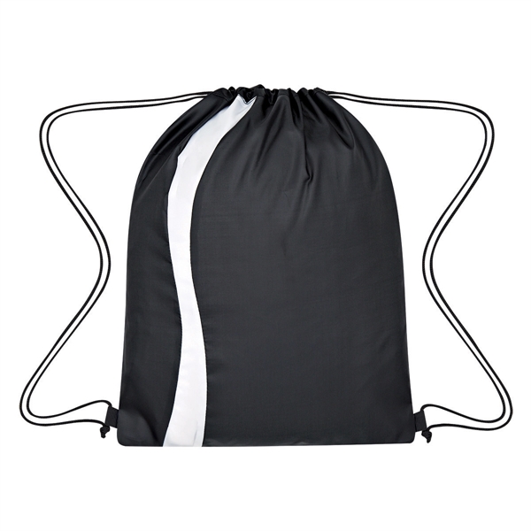 Black With Black color option for Drawstring Sports Bag