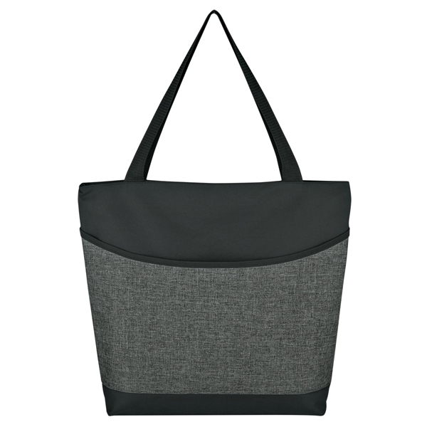 Black With Gray color option for Two Tone Tote Bag