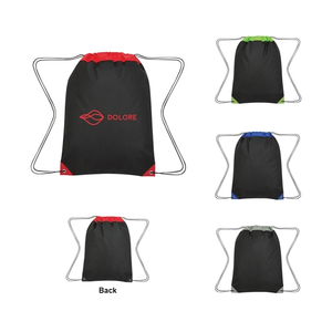 Photo of Simple Two Toned String Knapsack