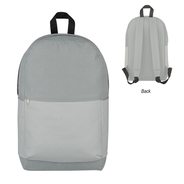Gray color option for Contrast Polyester Backpack