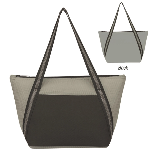 Gray With Black color option for Cooler Tote Bag
