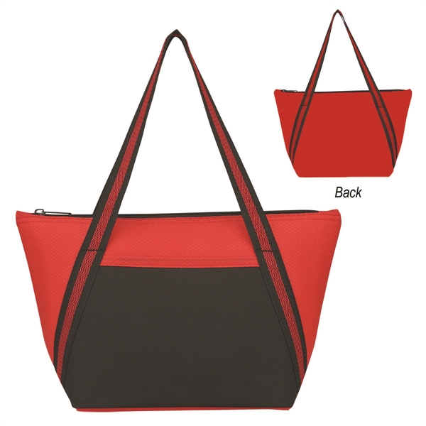 Red With Black color option for Cooler Tote Bag
