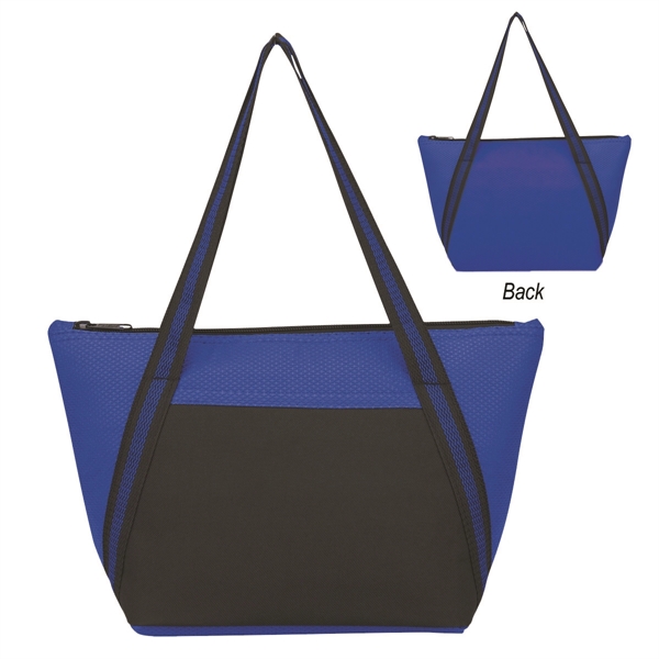 Royal Blue With Black color option for Cooler Tote Bag