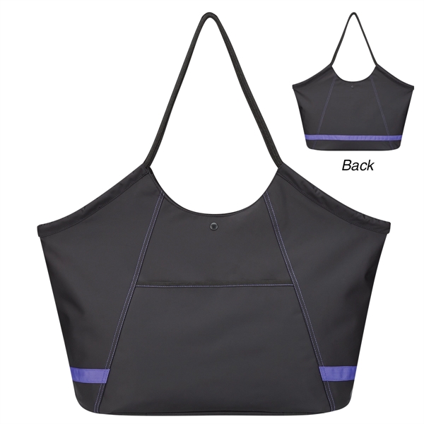 Black With Blue color option for Workout Companion Tote