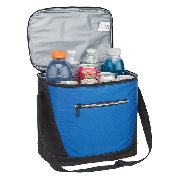 Black With Blue color option for Customizable Cooler Bag