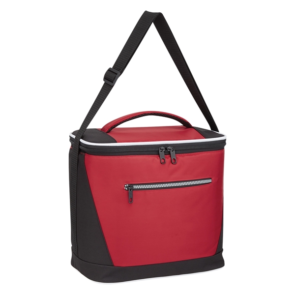 Black With Red color option for Customizable Cooler Bag