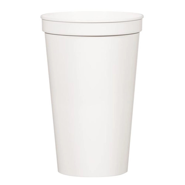White color option for Large Outdoor Cup   22 Oz.