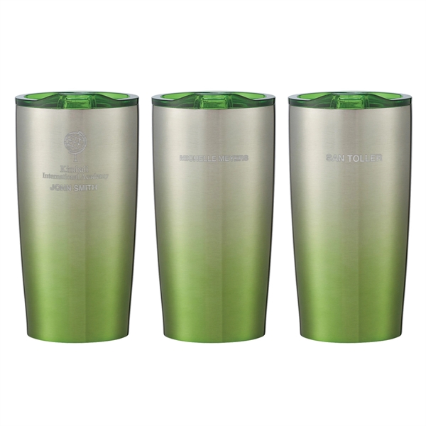 Silver-Lime Green color option for 20 Oz. Insulated Stainless Steel Tumbler