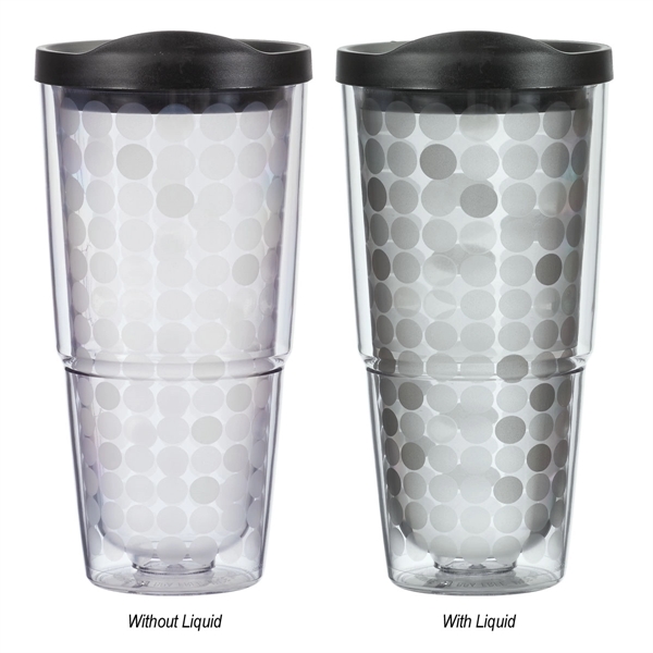 Clear With Black color option for Gradient Tumbler