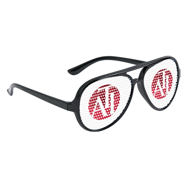 Black color option for Colorful Glasses With Pinhole Stickers