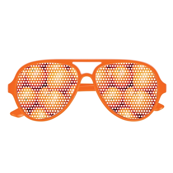 Orange color option for Colorful Glasses With Pinhole Stickers
