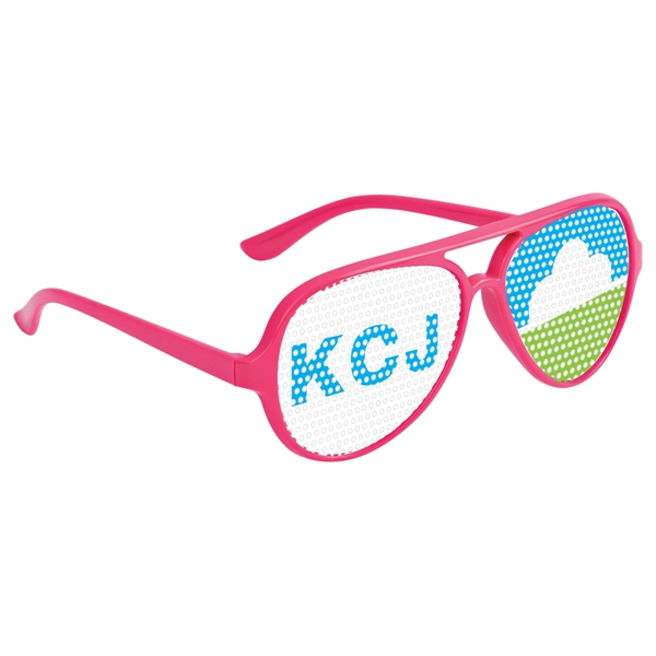 Pink color option for Colorful Glasses With Pinhole Stickers
