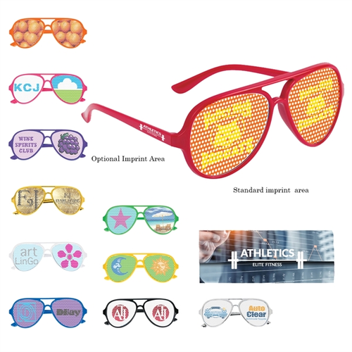 Main photo of Colorful Glasses With Pinhole Stickers