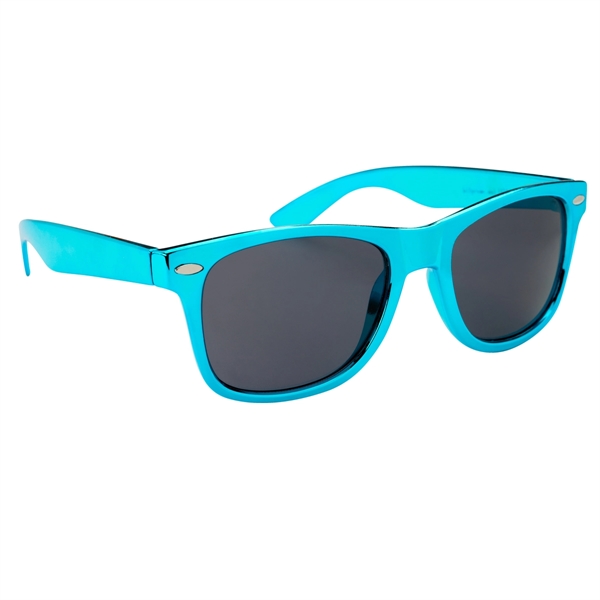 Metallic Lt Blue color option for Colorful Metallic Beach Sunglasses