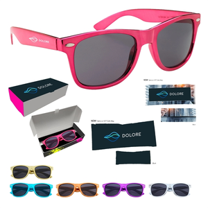 Photo of Colorful Metallic Beach Sunglasses