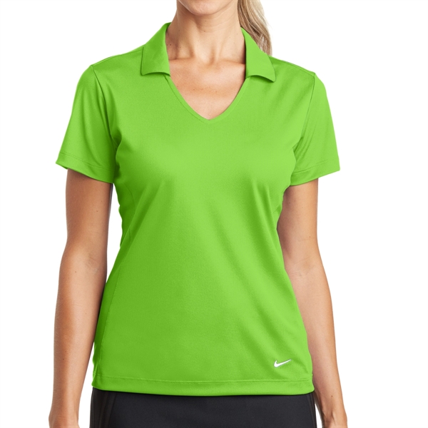 Action Green color option for Women's Dri Fit Straight Mesh Polo