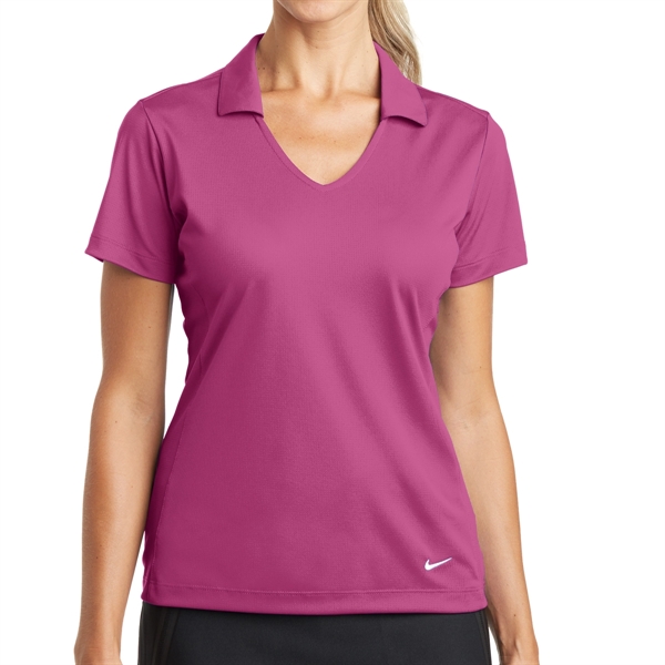 Pink Fire color option for Women's Dri Fit Straight Mesh Polo