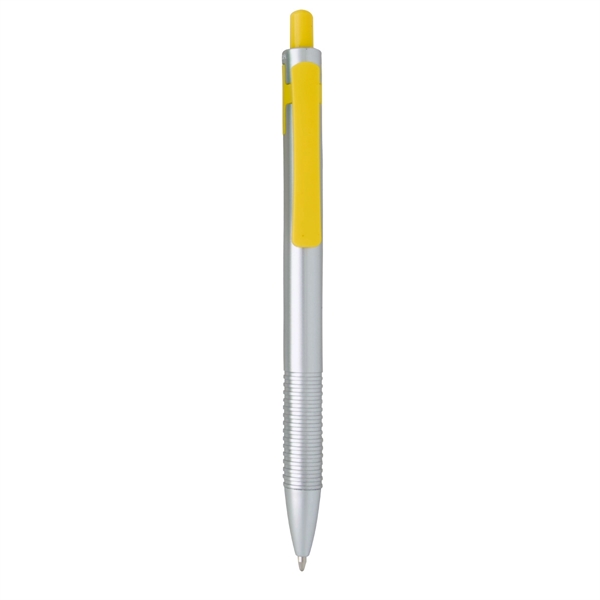 Silver With Yellow color option for Complementing Colored Grip Pen