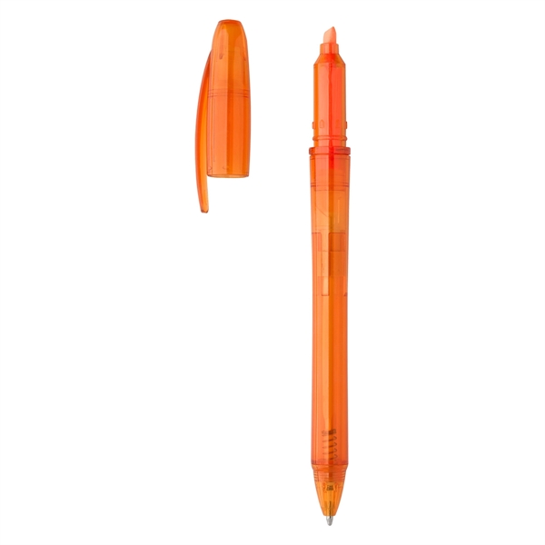 Translucent Orange color option for Twist Action Highlighter And Pen In One
