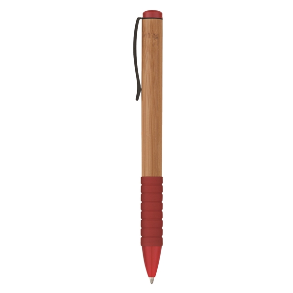 Natural Red color option for Eco Bamboo Twist Pen