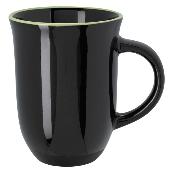 Black With Lime color option for Everyday Ceramic Made Mug