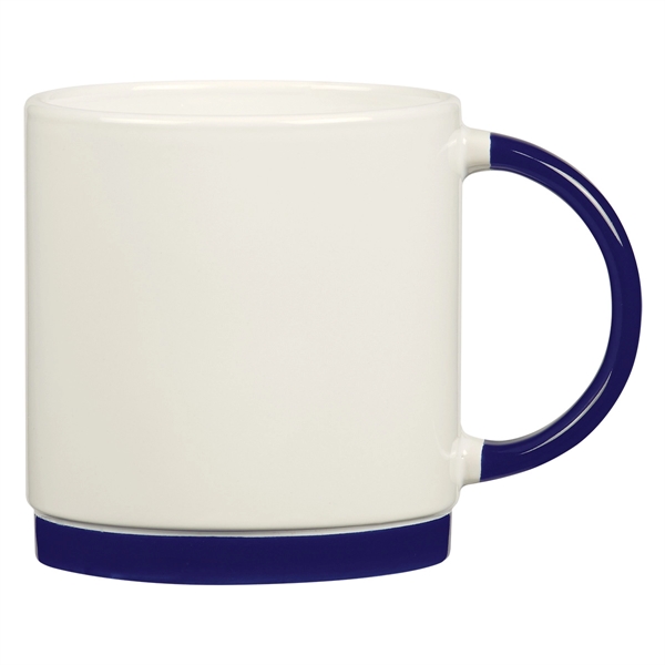 White With Cobalt Blue color option for 20 Oz. Bistro Mug