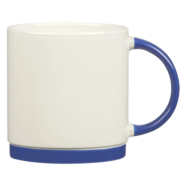 White With Ocean color option for 20 Oz. Bistro Mug
